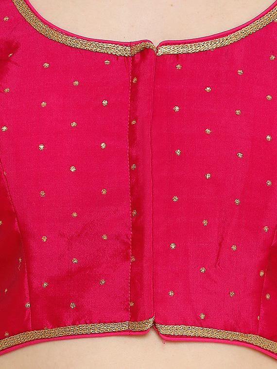 solid self design blouse - 16110855 - Zoom Image - 3