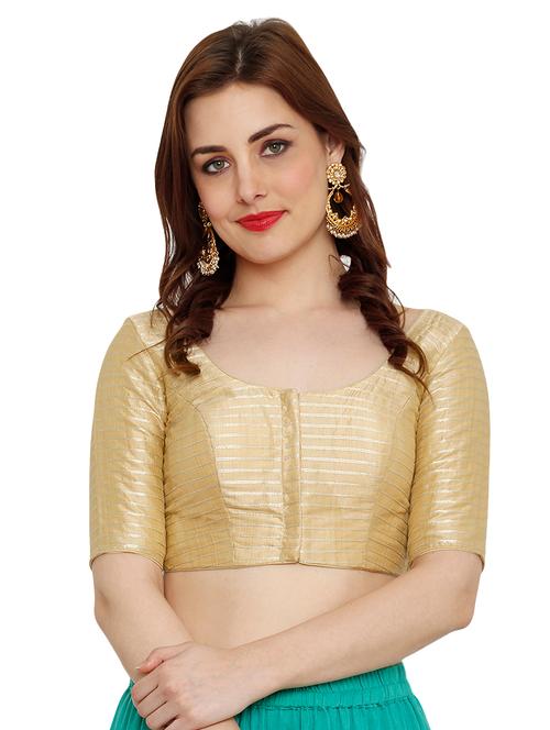solid self design blouse - 16110861 - Standard Image - 1