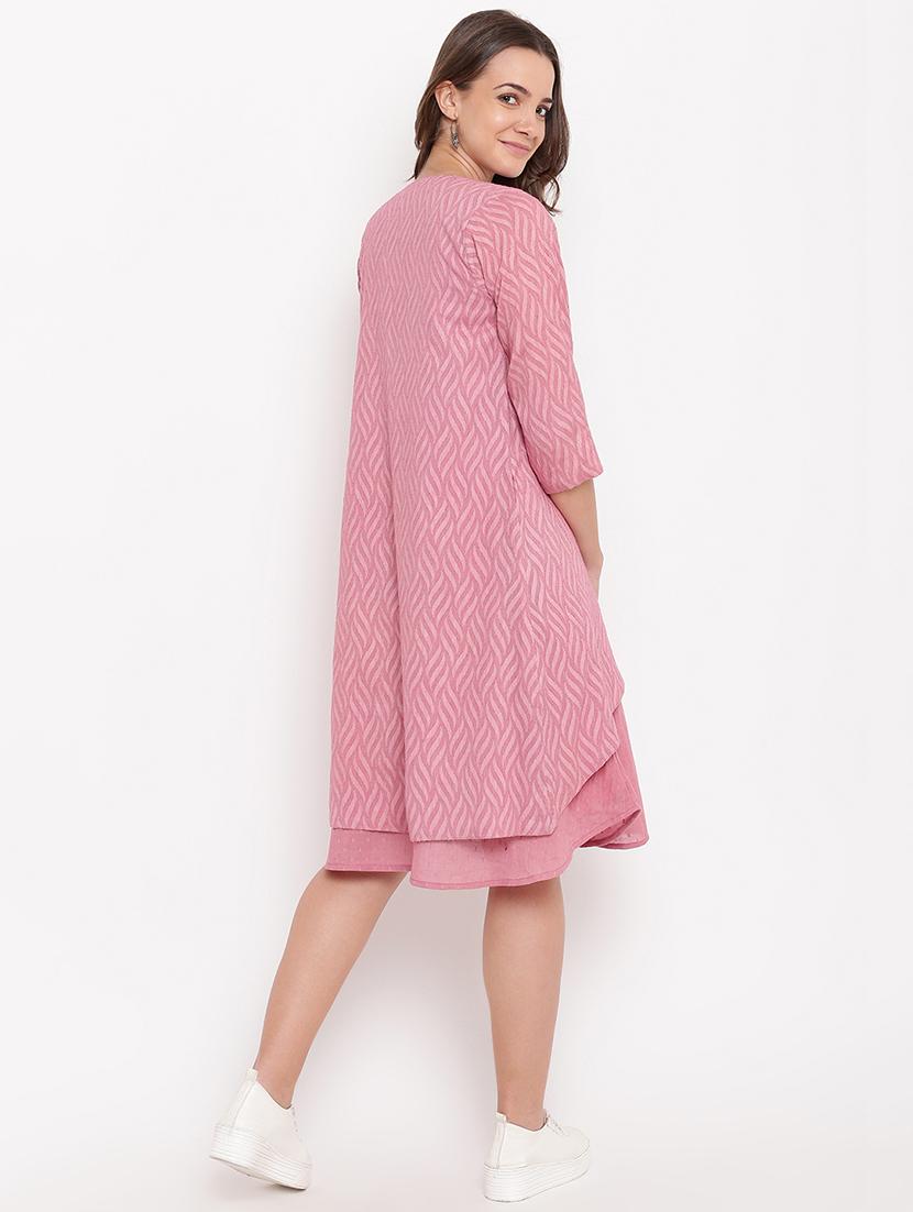 pocket detail a-line dress with jacket - 16111366 - Zoom Image - 3