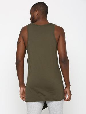 olive cotton blend vest - 16112236 - Standard Image - 3