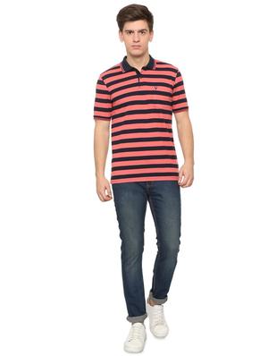 pink striped polo t-shirt - 16112302 - Standard Image - 3