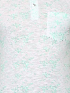 white floral printed tshirt - 16112308 - Standard Image - 3