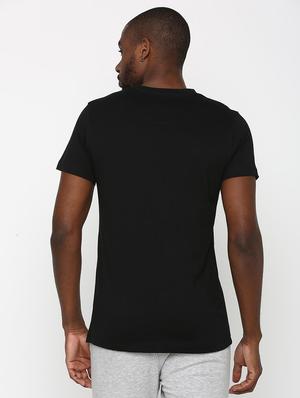 black typographic chest print t-shirt - 16112358 - Standard Image - 3