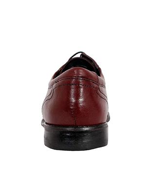 red leather laceup derbies - 16112642 - Standard Image - 3