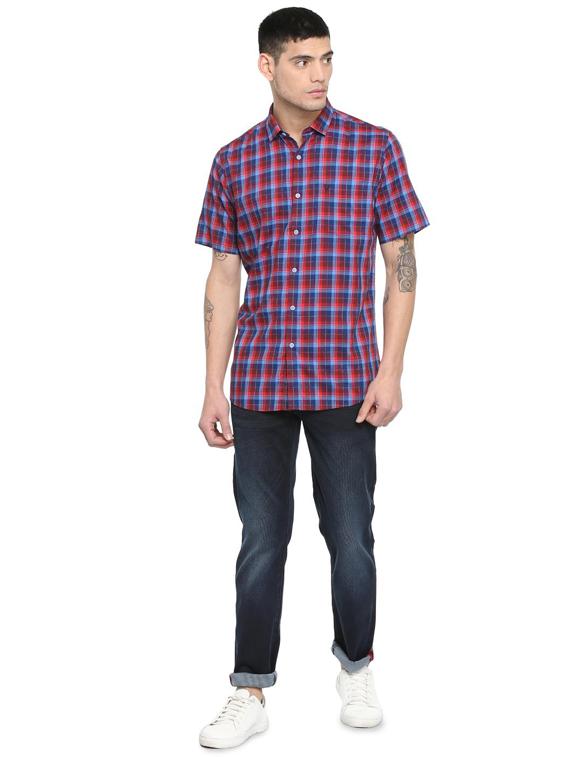 red checkered casual shirt - 16113610 - Zoom Image - 3