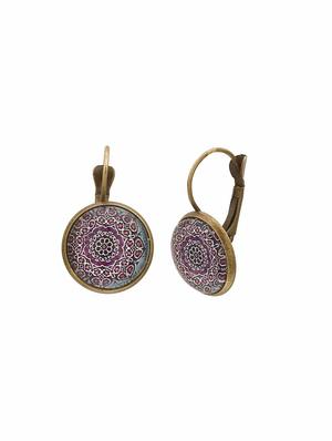 multi colored zinc studs earring - 16114176 - Standard Image - 3