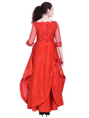 boat neck embellished gown - 16114524 - Standard Image - 3