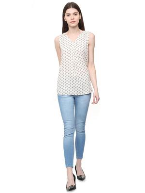 gather detail block print tunic - 16114656 - Standard Image - 3