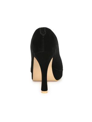 black slip on pumps - 16119691 - Standard Image - 3