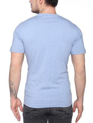 blue solid t-shirt - 16119732 - Standard Image - 3
