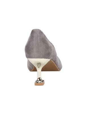 grey slip on pumps - 16120507 - Standard Image - 3