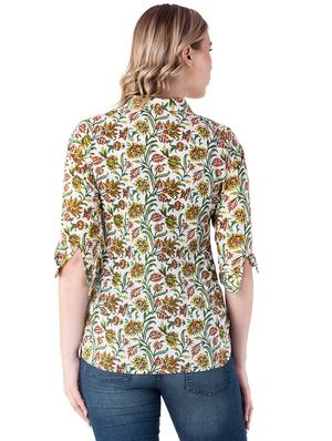floral shirt tunic - 16120935 - Standard Image - 3