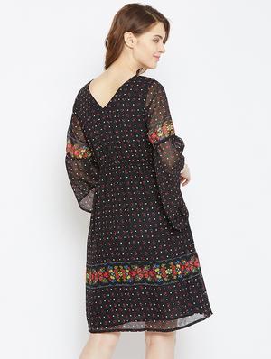 ditsy floral a-line dress - 16121161 - Standard Image - 3