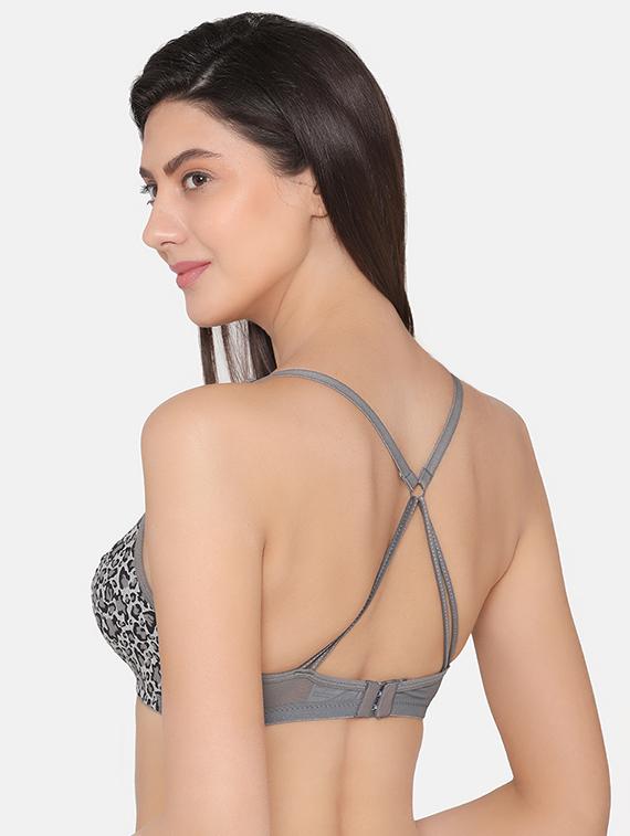 animal print racer back bra - 16124672 - Zoom Image - 3