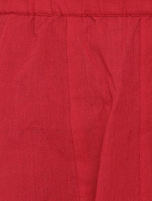red cotton suit set - 16128720 - Standard Image - 6