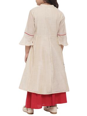 beige cotton suit set - 16128723 - Standard Image - 3