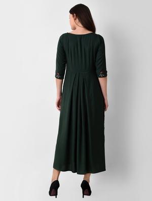 embroidered gathered maxi dress - 16128758 - Standard Image - 3