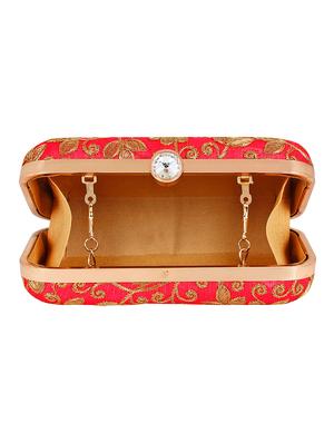 pink metal box clutch - 16128901 - Standard Image - 3