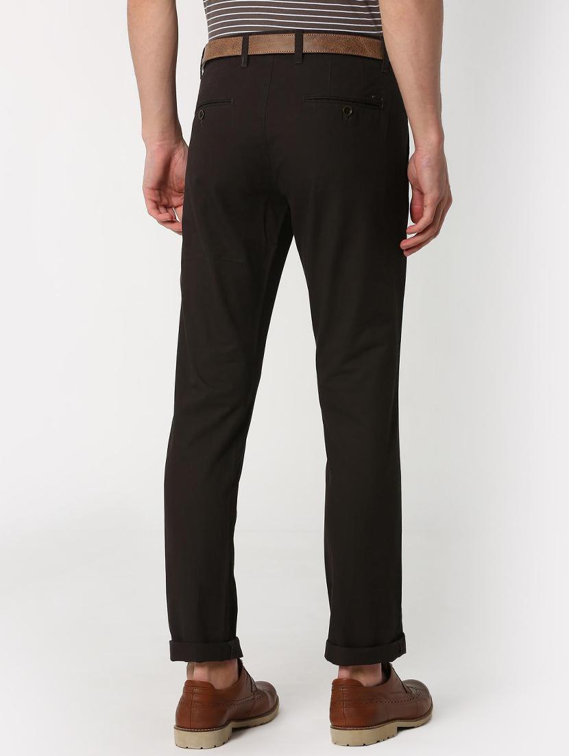 brown solid chinos - 16128980 - Zoom Image - 3
