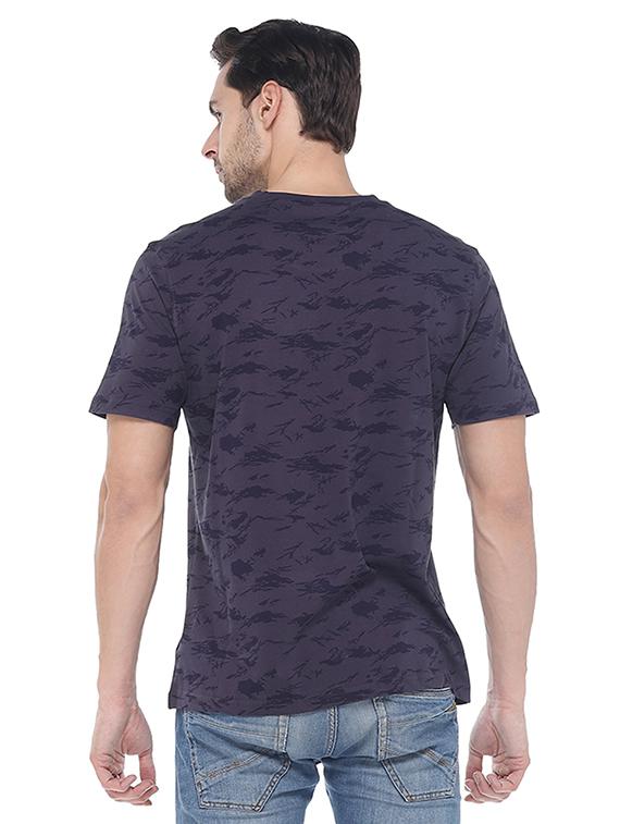 purple all over print t-shirt - 16130202 - Zoom Image - 3