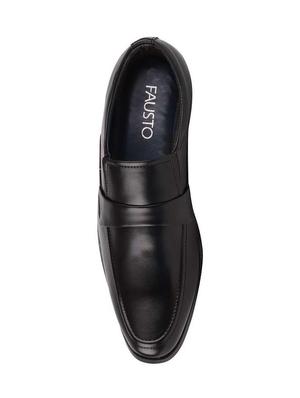 black pu slip on ons - 16131027 - Standard Image - 3