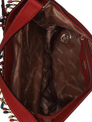 brown leatherette (pu) regular tote - 16131548 - Standard Image - 3