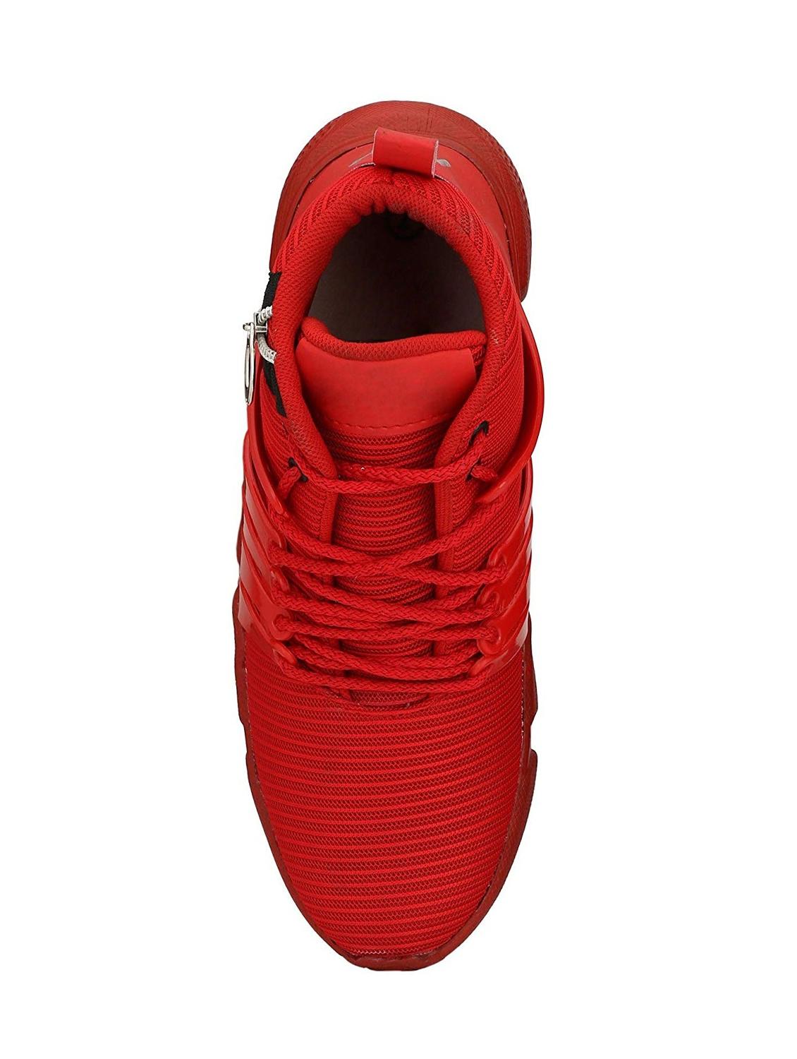 red lace up sport shoes - 16134179 - Zoom Image - 3