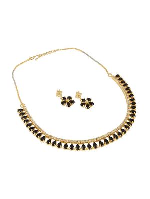 black brass choker necklace - 16134490 - Standard Image - 3