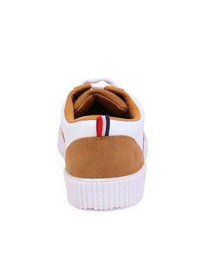 brown suede lace up sneakers - 16134935 - Standard Image - 3