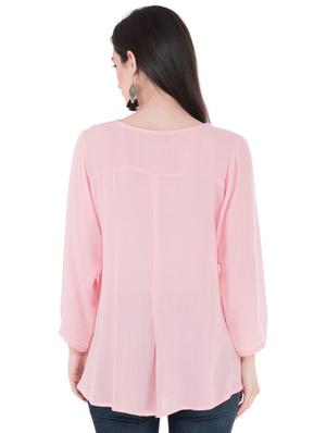 gather detail embroidered tunic - 16134993 - Standard Image - 3