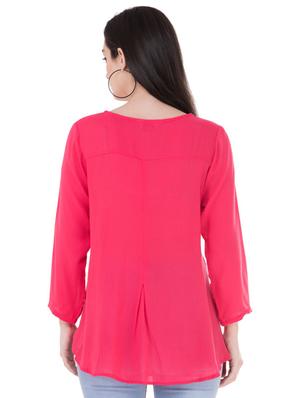 gather detail embroidered tunic - 16135007 - Standard Image - 3