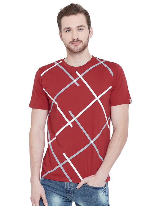 red cotton t-shirt - 16135631 - Standard Image - 1