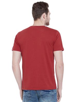 red cotton t-shirt - 16135631 - Standard Image - 3