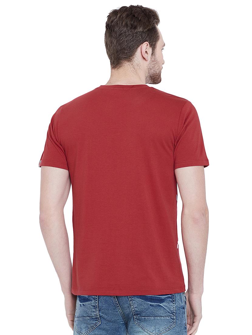 red cotton t-shirt - 16135631 - Zoom Image - 3