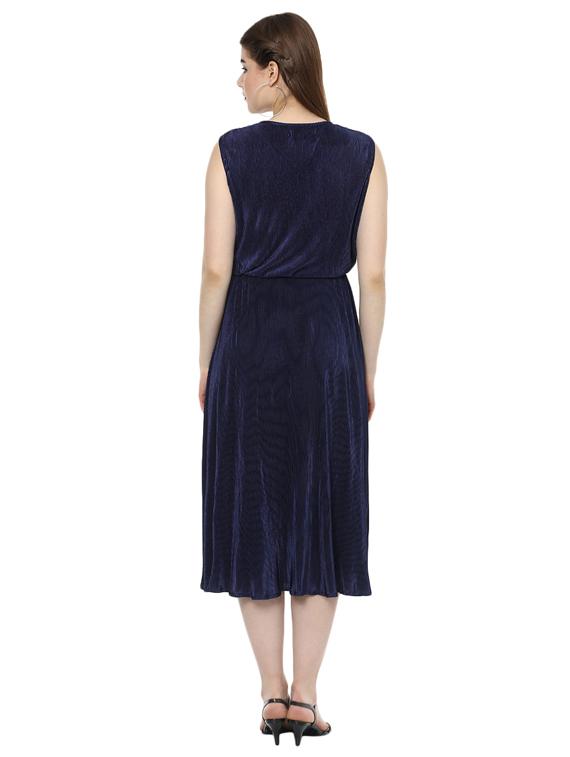 accordion pleat a-line dress - 16135862 - Zoom Image - 3