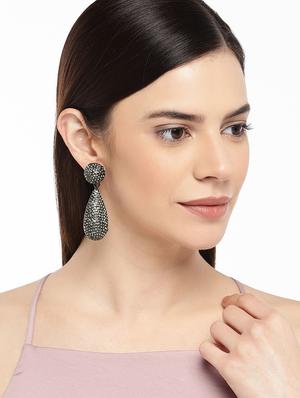 black drop earring - 16136716 - Standard Image - 3