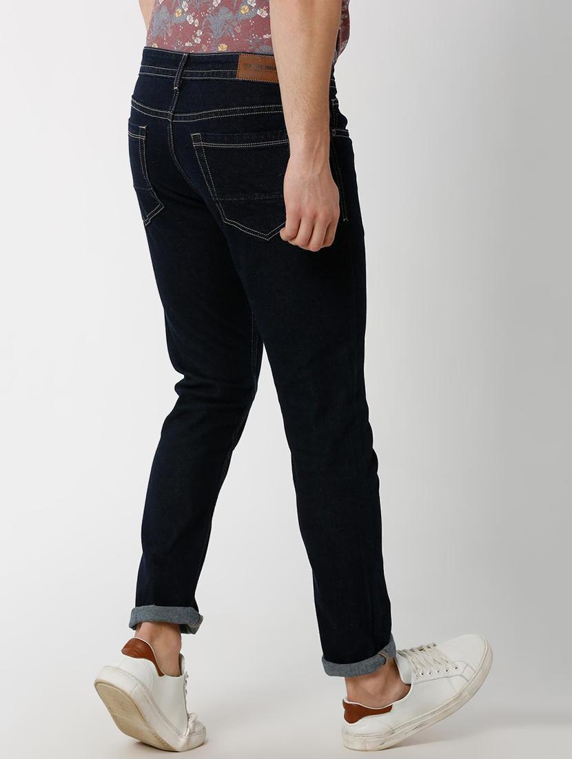 blue cotton plain jeans - 16137420 - Zoom Image - 3