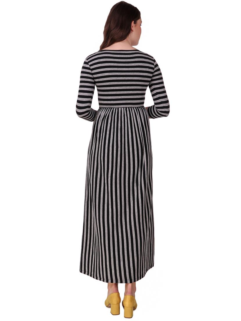 pocket detail striped maxi dress - 16137578 - Zoom Image - 3