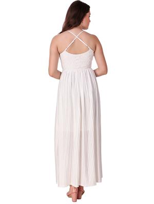 floral lace button up maxi dress - 16137583 - Standard Image - 3