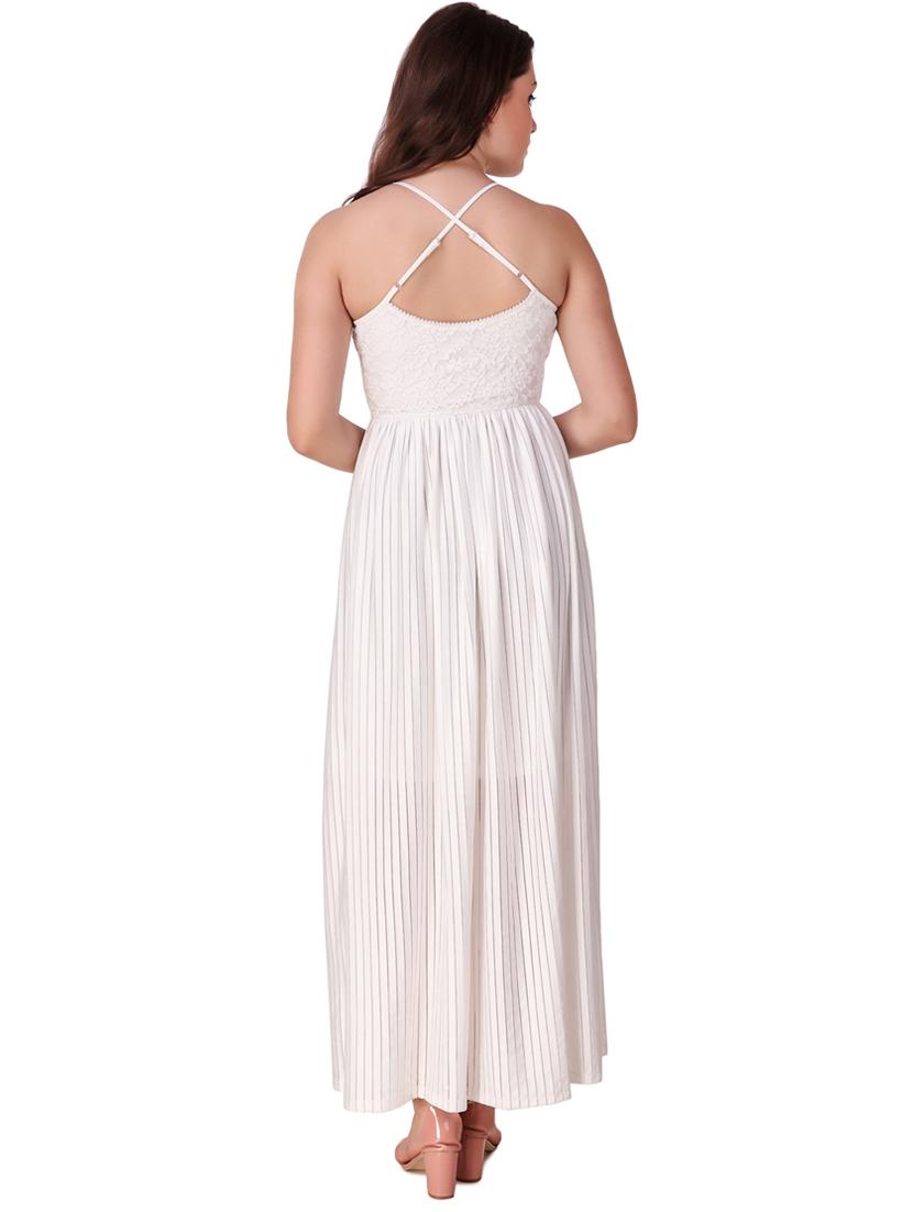 floral lace button up maxi dress - 16137583 - Zoom Image - 3