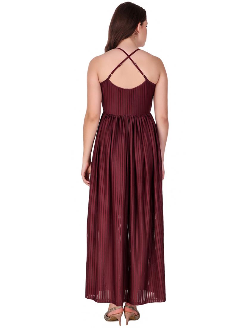 striped button up maxi dress - 16137584 - Zoom Image - 3