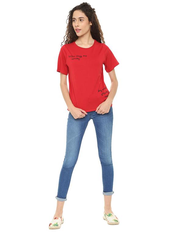 quirky text short sleeved tee - 16138292 - Zoom Image - 3
