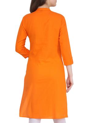 Solid straight kurta - 16138623 - Standard Image - 3