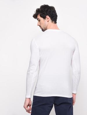 white solid t-shirt - 16138649 - Standard Image - 3