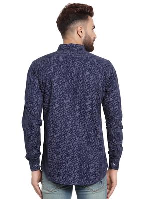 blue printed casual shirt - 16138933 - Standard Image - 3