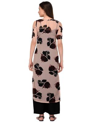 Floral straight kurta - 16139435 - Standard Image - 3