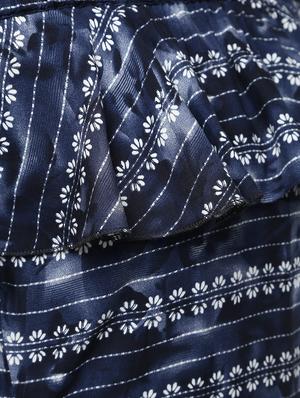 printed off shoulder dress - 16139940 - Standard Image - 6