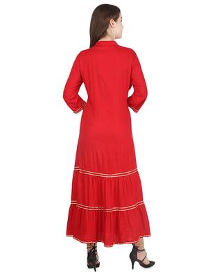 gota patti straight kurta - 16140286 - Standard Image - 3
