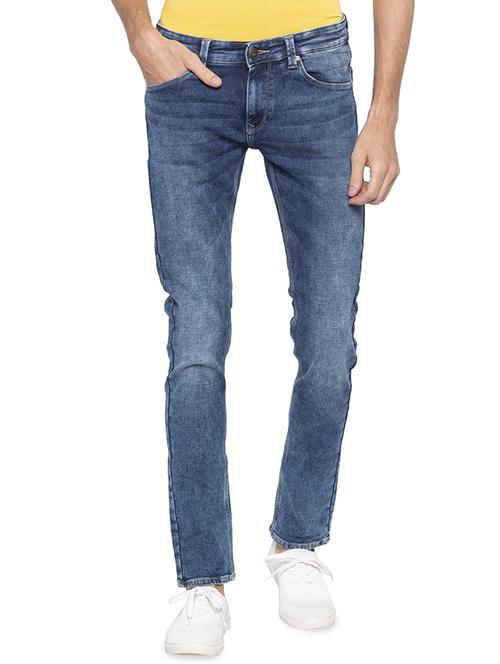 blue light washed jeans - 16140318 - Standard Image - 1