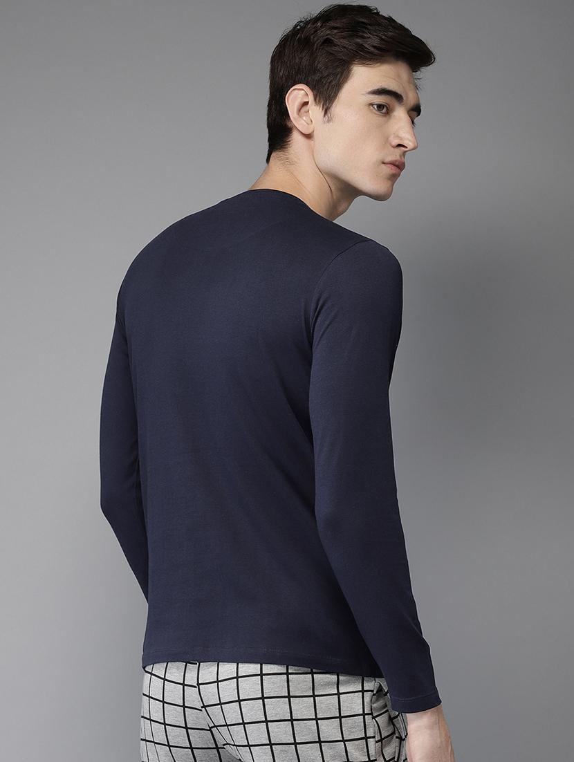 navy blue embellished pocket tshirt - 16140792 - Zoom Image - 3